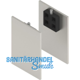 SOLIDO 100/HELM Abdeckkappen-Set Blende H/G beidseitig Deckenmontage Edelstahl