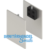 SOLIDO 100/HELM Abdeckkappen-Set Blende H/G mit Abstandsprofil 15 Edelstahl