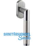 SOLIDO Fenstergriff RIO, Vierkantstift 7x35 mm,Zamak verchromt/Edelstahl matt