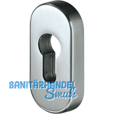 WSS Rosette Sicherheits-Schieberosette PZ, 33 x 74 x 9 mm, Edelstahl matt