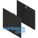 SOLIDO 100/HELM Abdeckkappen-Set Blende H/G Abstandsprofil 2x15/1x9 mm schwarz