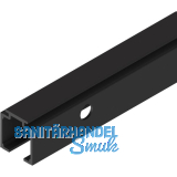 SOLIDO 100 Laufschiene seitlich gebohrt L=2500 mm schwarz matt
