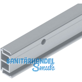 SOLIDO 100 Abstandsprofil 15 mm seitlich gebohrt L=2500 mm silber eloxiert