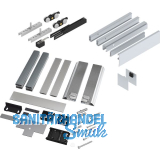 SOLIDO 100 Beschlagset Holz Rundumdicht L=2200 mm FB 1020 mm FH 3000mm Edelstahl