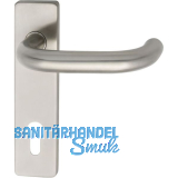 FH-Dr�ckergarnitur GEOS 1754/D52K - auf Kurzschild PZ88, 38 - 43, Edelstahl matt