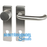 FH-Wechselgarnitur GEOS 1754/D52K mit Kurzschild PZ72, Edelstahl matt