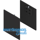 SOLIDO 100/HELM Abdeckkappen-Set Blende H/G Abstandsprofil 9 und 15 mm schwarz