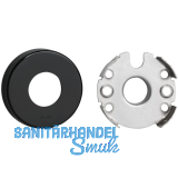 HEWI Dr�ckerrosetten innen 305.23R - Polyamid, tiefschwarz