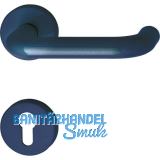 FH-Dr�ckergarnitur111.20 R FH - auf Rosette PZ, stahlblau