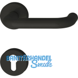 FH-Dr�ckergarnitur111.20 R FH - auf Rosette PZ, tiefschwarz