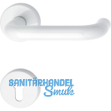 Dr�ckergarnitur 111.23 R - auf Rosette PZ, 38 - 48, Polyamid, reinwei�