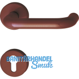 Dr�ckergarnitur 111.23 R - auf Rosette PZ, 38 - 48, Polyamid, rubinrot