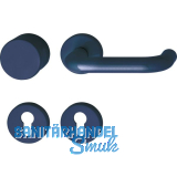 Wechselgarnitur 111.20 R/122.23 - auf Rosette PZ stahlblau