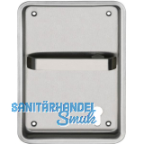 Turnhallenmuschel, 170 x 240 mm, links, PZ 72 mm, VK 9 mm, Edelstahl matt