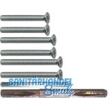 SOLIDO Befestigungsset zu WC-Garnituren, T�rst�rke 56-66 mm, Stahl verzinkt