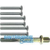 SOLIDO Befestigungsset zu Wechselgarnituren, T�rst�rke 95-105 mm, Stahl verzinkt