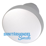 Knopfdr�ckerlochteil Flachform, � 45 mm, Aluminium silber eloxiert