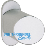 GRUNDMANN T�rknopf GEOS - auf Rosette Zylinder abgeschr�gt 56x40, Alu silber