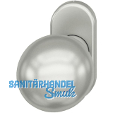 FSB T�rknopf 07 0802 - auf Rosette, � 50 mm gerade, fest vernietet, silber elox.