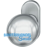 FSB T�rknopf 07 0802 - auf Rosette, � 50 mm gerade, fest vernietet, Edelstahl