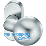 FSB T�rknopf 07 0846 - auf Rosette, � 50 mm verkr�pft drehbar, Edelstahl matt