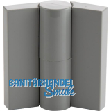 Trennwand-Aufschraubband Kunststoff grau, rechts