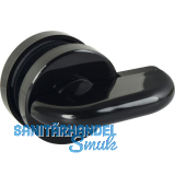 Trennwandverriegelung mit �berwurfriegel, schwarz