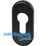 FSB Zylinderrosette 17 1757 oval, Aluminium tiefschwarz �hnlich RAL 9005