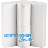 Trennwand-Aufschraubband Kunststoff wei�, rechts