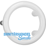 Stossgriff rund f�r Trennw�nde Durchmesser 210 mm, Kunstoff wei� RAL 9010