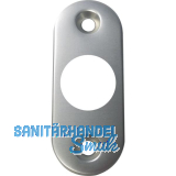 GRUNDMANN Dr�ckerrosette WG oval, sichtbar geschr., 28 x 68 x 6, Alu pol(16)