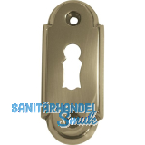 Oval-Schl�sselrosette BB, Gr. 32 x 74, Messing pol