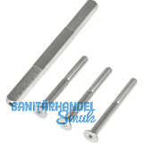 SH-Befestigungsset, Dr�ckerstift u. Schrauben, TS 75-85, Stahl verzinkt