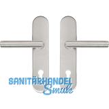 SH-Dr�ckergarnitur GEHRUNG - auf Schild PZ88, ohne Kzs., Edelstahl, RC2