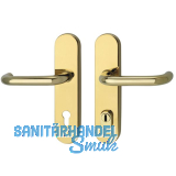 SH-Dr�ckergarnitur HARMONIE - auf Schild PZ88, mit Kzs., messingf�rbig