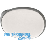 MARCHESI T�rknopf gekr�pft oval, 51 x 81 x 47, Edelstahl matt