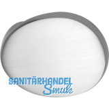 MARCHESI T�rknopf gekr�pft oval, 51 x 81 x 47, Aluminium silber eloxiert