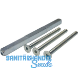 SH-Befestigungsset, Dr�ckerstift u. Schrauben, TS 36-45, Stahl verzinkt
