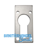 Unterlegplatte f�r Ausgleichsrosette, 27 x 55 x 5 mm, silber eloxiert