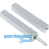 Dr�ckerstift GEOS 247V geteilt, LI 60 x LA 60, VK: 8,5/9/8,5 mm, Stahl verzinkt