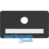 SOLIDO Namensschild ohne Spion, m. Bohrung � 14 mm, schwarz