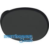 MARCHESI T�rknopf gekr�pft oval, 51 x 81 x 47, Edelstahl schwarz matt