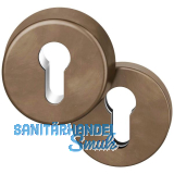 FSB Sicherheits-Zylinderrosette rund, Bronze