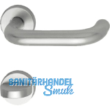 OBJEKT-Dr�ckergarnitur GEOS 1754 - auf Rosette WC, TS wahlweise, silber eloxiert