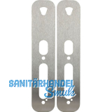 Unterlagsplatten f�r Langschildbeschlag Salto XS4 One, 308x65x1 mm, Edelstahl
