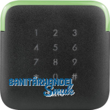 SALTO Wandleser Mifare XS4 2.0, Keypad 95,5 x 95,5 x 22 mm, Kunststoff schwarz