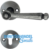 SCH�SSWENDER Dr�ckergarnitur SIEGFRIED - auf Rosette PZ, schwarz verzinkt