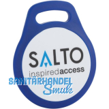 SALTO RFID-Schl�sselanh�nger MIFARE DESFire EV3 8 kB blau/wei� mit SALTO-Logo