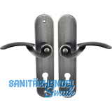 Sicherheits-Dr�ckergarnitur TOSKANA PZ92, verzinkt geschw�rzt