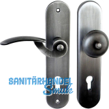 Sicherheits-Wechselgarnitur TOSKANA PZ92, links, verzinkt geschw�rzt